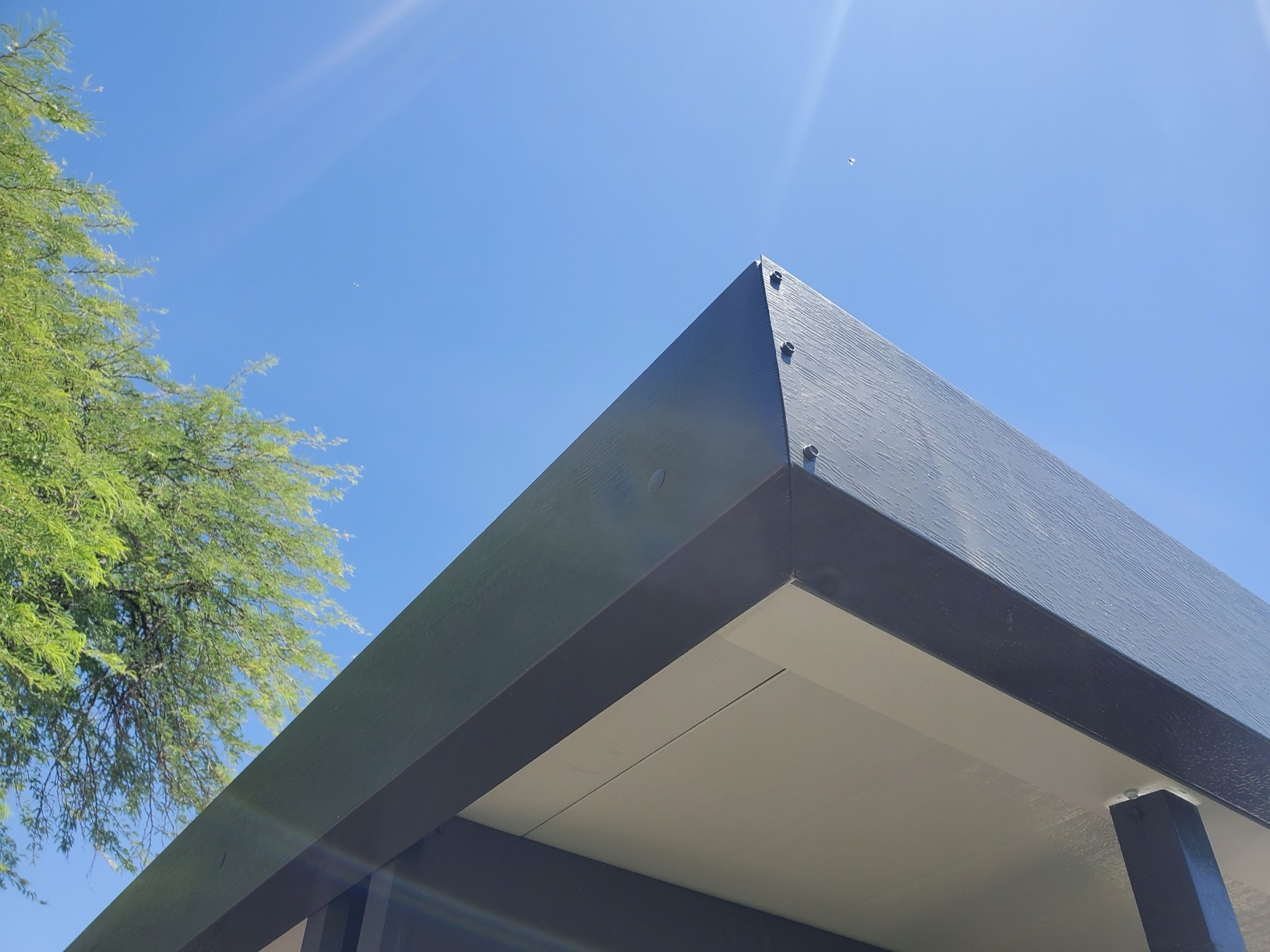 City Seamless patio cover project photo for Las Vegas patio cover customers.